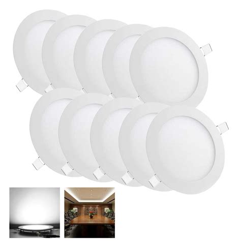 91218w Led Round Recessed Ceiling Flat Panel Down Light Ultra Slim