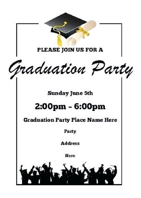 Graduation Invitation Template Free