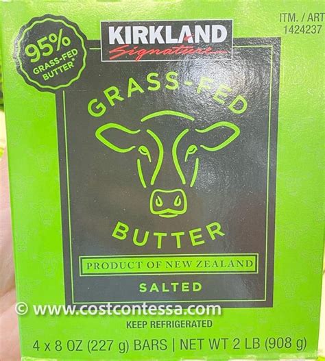 Kirkland Signature Grass Fed Butter Costcontessa