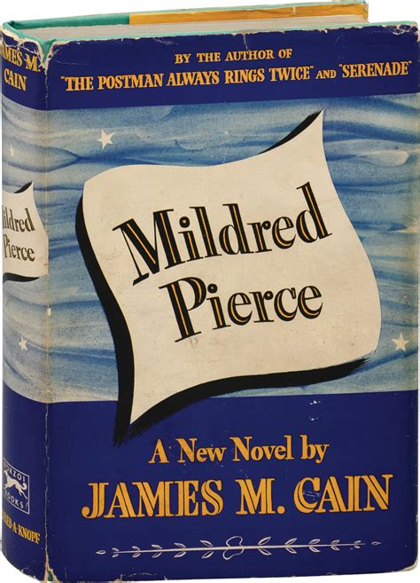 Mildred Pierce James M Cain First Edition