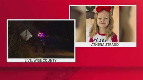 Search For 7 Year Old Athena Strand Law Enforcement Investigating Possible Lead In Wise County