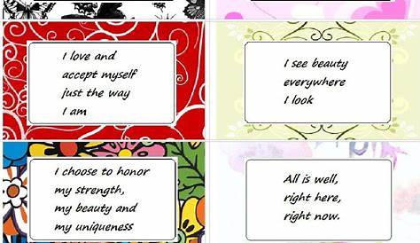 Affirmation Cards - Enchanted Pixie - Free Printable Positive