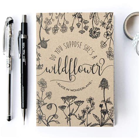 Wildflower Notebook Writer Notes Bohemian Decor Ad Diy Notebook
