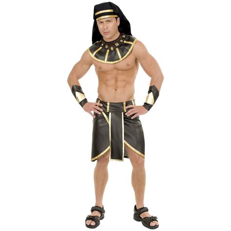 Details About Pharaoh Headdress Adult Mens Egyptian Costume Halloween Fancy Dress Pharaoh