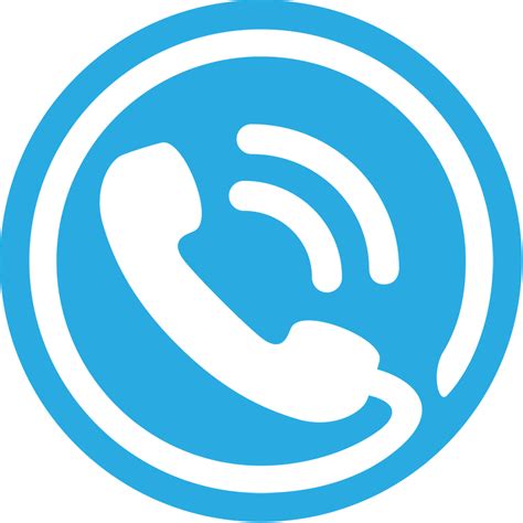 White And Blue Telephone Logo Png Press Png Transparent Image