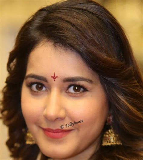 Tollywood Actress Rashi Khanna Beautiful Earrings Jewelry Face Close Up
