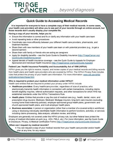 Quick Guides Triage Cancer Finances Work Insurance Triage Cancer