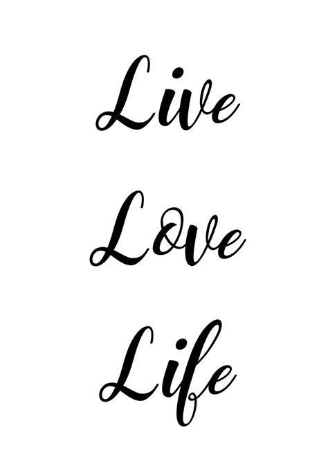 Live Love Life Posterliebe