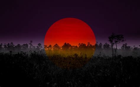 Red Sun Wallpapers Wallpaper Cave