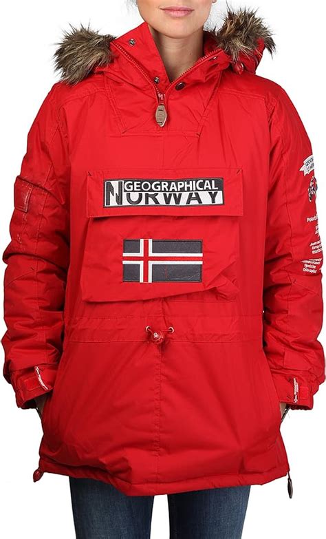 Geographical Norway Padded Jacket Building Woman Red Woman Xl