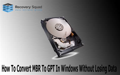 How To Convert Mbr To Gpt In Windows Without Losing Data