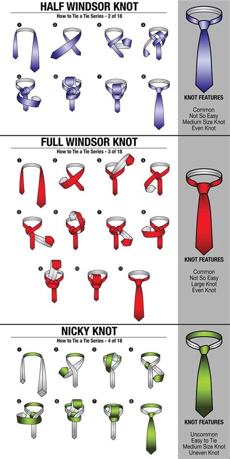 Infographic 18 Ways To Wear A Necktie