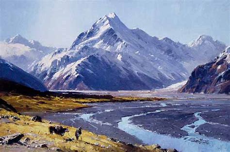Mt Cook And The Tasman River New Zealand By Peter Beadle