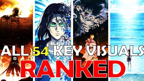 Ranking Every Attack On Titan Key Visual Poster Worst To Best With