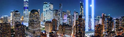 Drone View Panorama Of Downtown New York City Photograph By Mihai