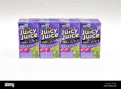 A Pack Of Nestle Juicy Juice Juice Boxes On White Background Cut Out