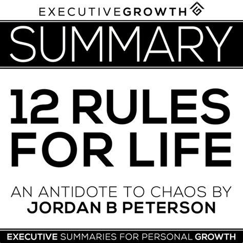 Audiolibro Summary 12 Rules For Life An Antidote To Chaos By Jordan