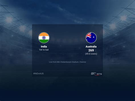 Ind Vs Aus Odi Live Score Cricket Betting India