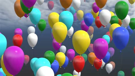 Colorful Balloons Festive Party Video Background Loop Lots Of