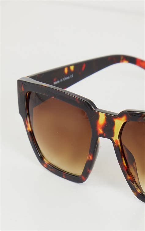 Tortoiseshell Oversized Sunglasses Prettylittlething Usa