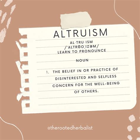 Word Of The Week Altruism Examples Of Altruism 1 Doing Something To