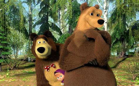 Masha And The Bear Wallpaper 3d And Abstract Wallpaper Better
