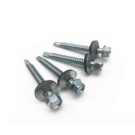 Screws And Bolts 8 Self Drilling Roofing Screws Hex Washer Head Epdm