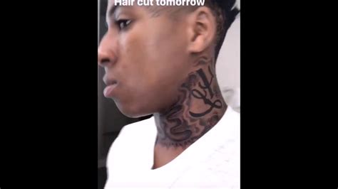 Nba Youngboy Gets A New Tattoo Youtube