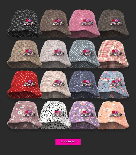 Suki Bucket Hat 🌈 Sims 4 Children Sims 4 Piercings Sims 4 Cc Skin