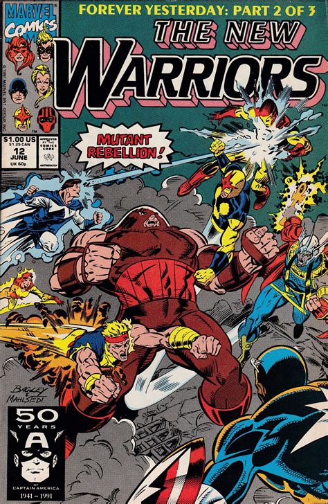 The New Warriors 12 Marvel Comics Vol 1 Comics Comic Book Covers