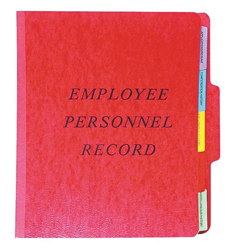 Pendaflex 20 Pt Pressguardr Red Employeepersonnel File Folder