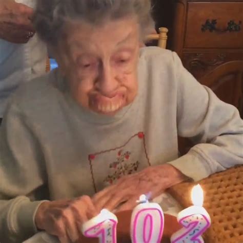 birthday granny 102 blows out candles loses her teeth gephardt daily