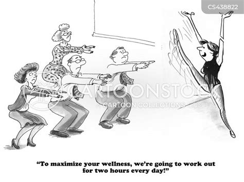 Step Aerobics Cartoon