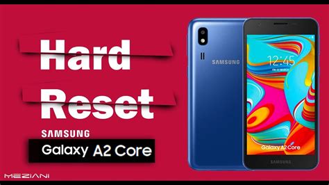 Hard Reset Samsung Galaxy A2 Core Factory Reset Youtube