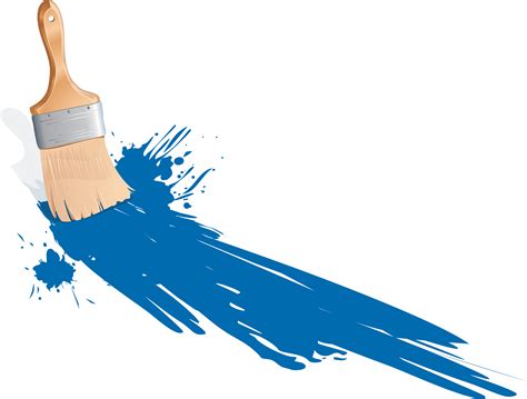 37 Color Paint Brush Vector Png