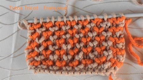 Tuto Tricot Côtes Anglaises Contrariées Avec 2 Couleurs Mailles à L