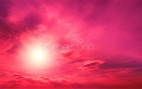 Sunset Sky In Viva Magenta Trendy In 2023 Color Stock Image Image Of