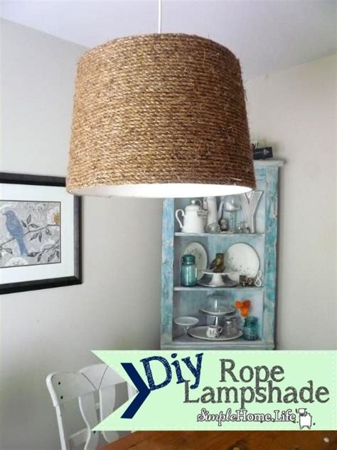 Diy Tutorial Diy Nautical Rope Diy Rope Lampshade Beadandcord Diy