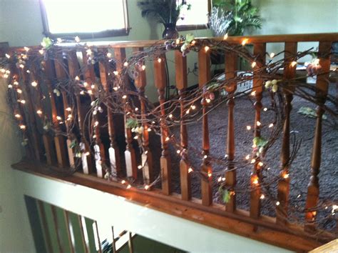 Grapevine Garland Upcycled Grapevine Wreaths Lights On Brown Wire