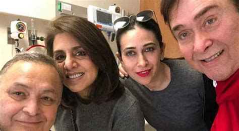 Karisma Kapoor With Father Randhir Visits Uncle Rishi In The Us Neetu