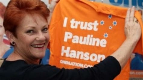 Racist Redhead Redneck Pauline Hanson Cops Spray In Cairns