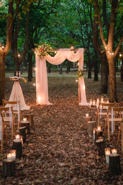 Beautiful Outdoor Wedding Venues Fall Wedding Arches Wedding Lights
