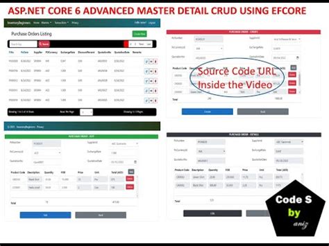 Full Source Code Of Advance Master Detail Crud In Mvc Asp Net Core Using Efcore Youtube