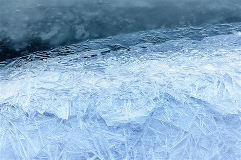 Ice Texture On The River Photograph By Alain De Maximy Fine Art America