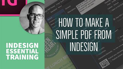 How To Make A Simple Pdf From Indesign Indesign Essential Training