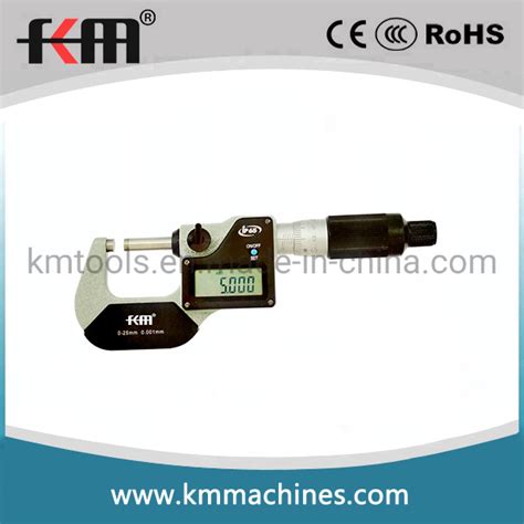 0 25mm Digital Outside Micrometer Large Lcd Display For 0001mm