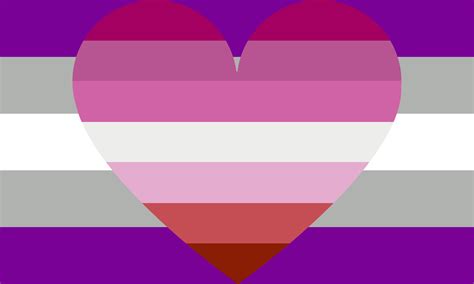 Gray Asexual Lesbian Combo Pride Flag Aromantic Flag Store Pn2101