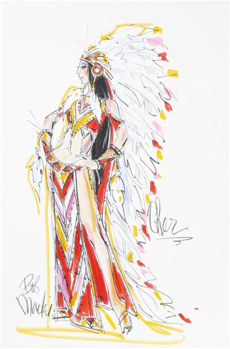 Bob Mackie Cher Online Auctions Native American Breeds Sketches