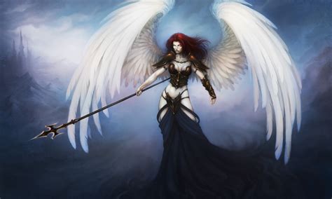 1066594 Illustration Fantasy Art Anime Angel Mythology Wing