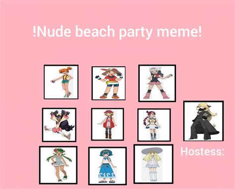 pokemon nude beach party by oddonehere on deviantart